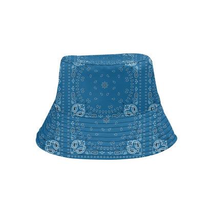 Bandana Blue Print Design LKS301 Unisex Bucket Hat