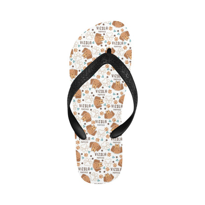Vizslas Print Design LKS301 Flip Flops