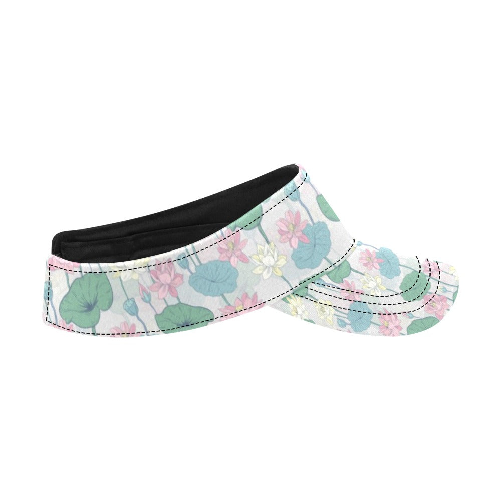 Water Lily Print Design LKS305 Unisex Sun Visor