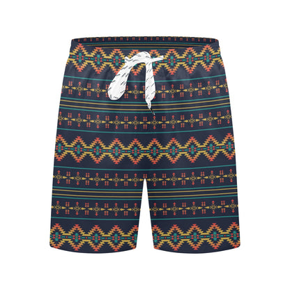 Southwest American Design Themed Print Men's Swim Trunks Beach Shorts