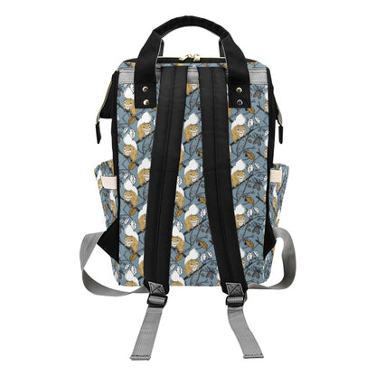 Squirrel Print Design LKS305 Diaper Bag Backpack