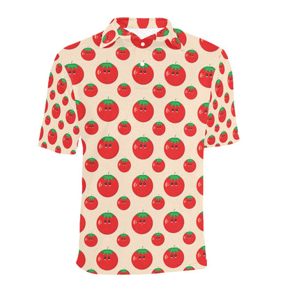 Tomato Print Design LKS308 Men Polo Shirt