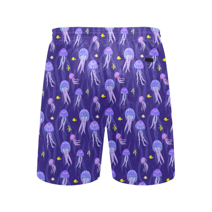 Jellyfish Style Print Men's Swim Trunks Beach Shorts