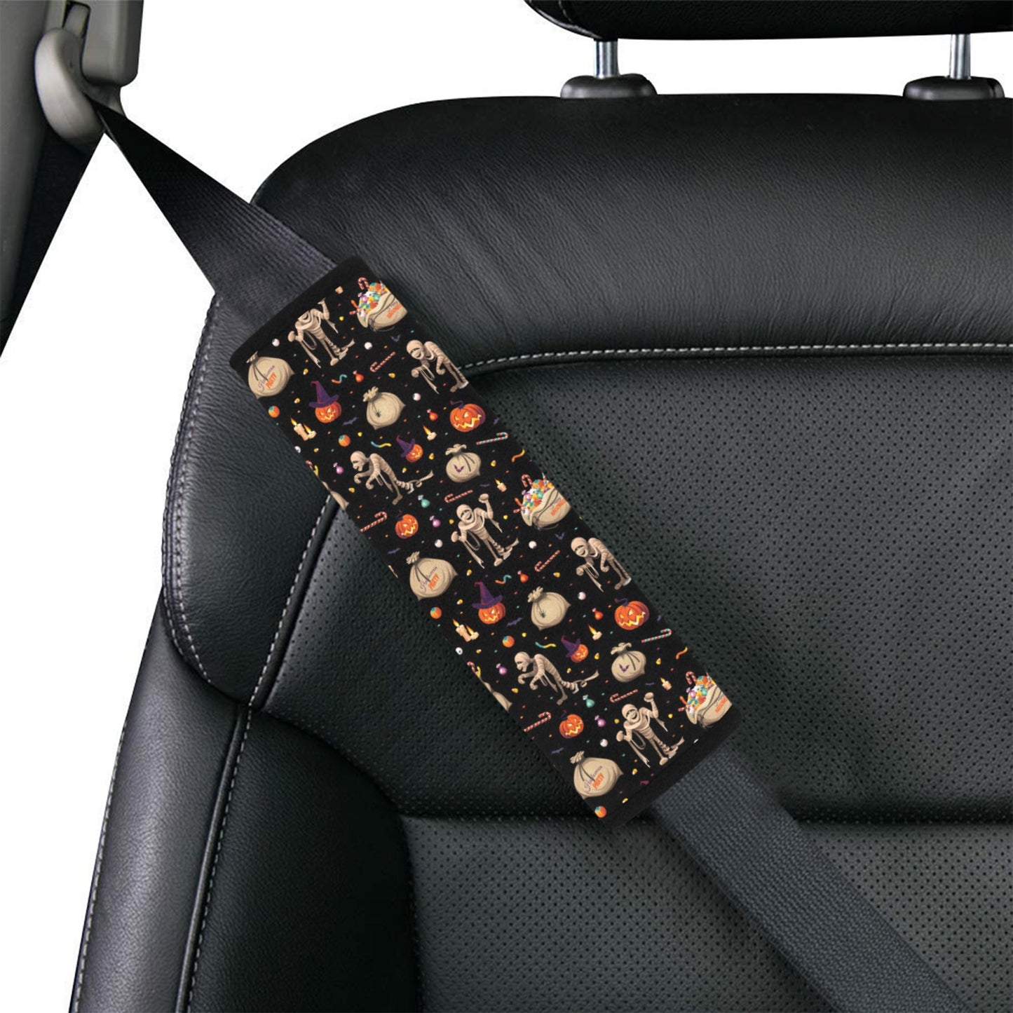Mummy Halloween Print Design LKS303 Car Seat Belt Cover