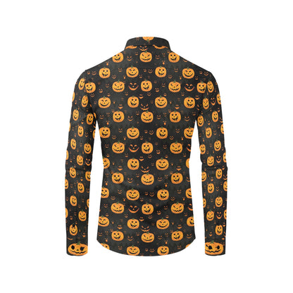 Halloween Print Design LKS401 Men's Long Sleeve Dress Shirt