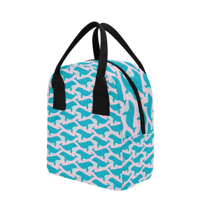 Whale Print Design LKS302 Insulated Lunch Bag