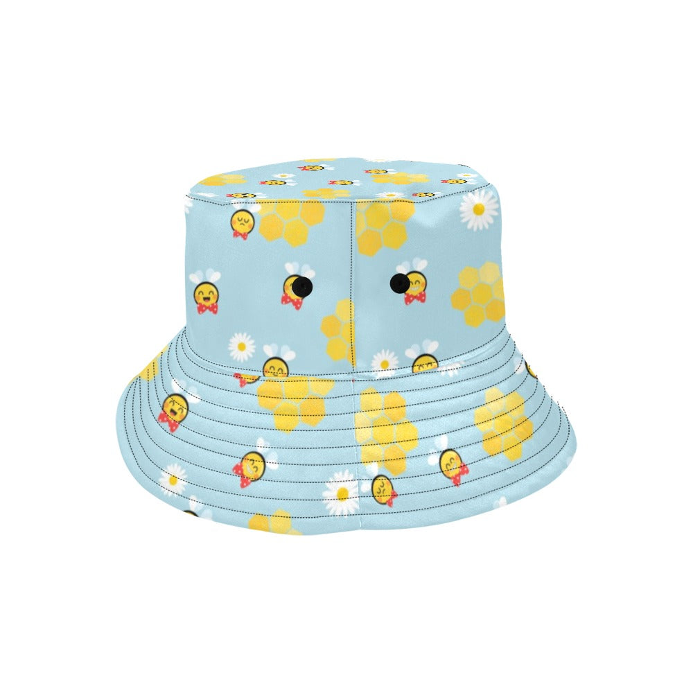 Bee Cute Print Design LKS304 Unisex Bucket Hat