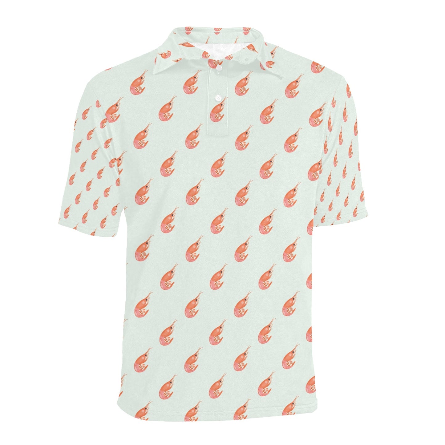 Shrimp Print Design LKS304 Men Polo Shirt
