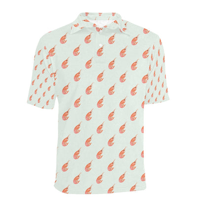 Shrimp Print Design LKS304 Men Polo Shirt
