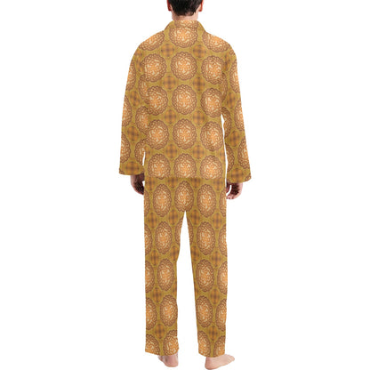 Celtic Pattern Print Design 01 Men's Long Pajama Set