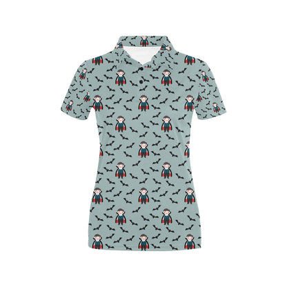 Vampire Print Design LKS304 Women's Polo Shirt