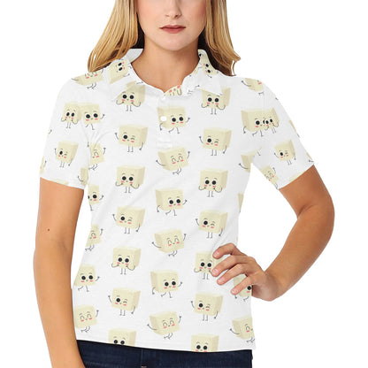 Tofu Print Design LKS301 Women's Polo Shirt
