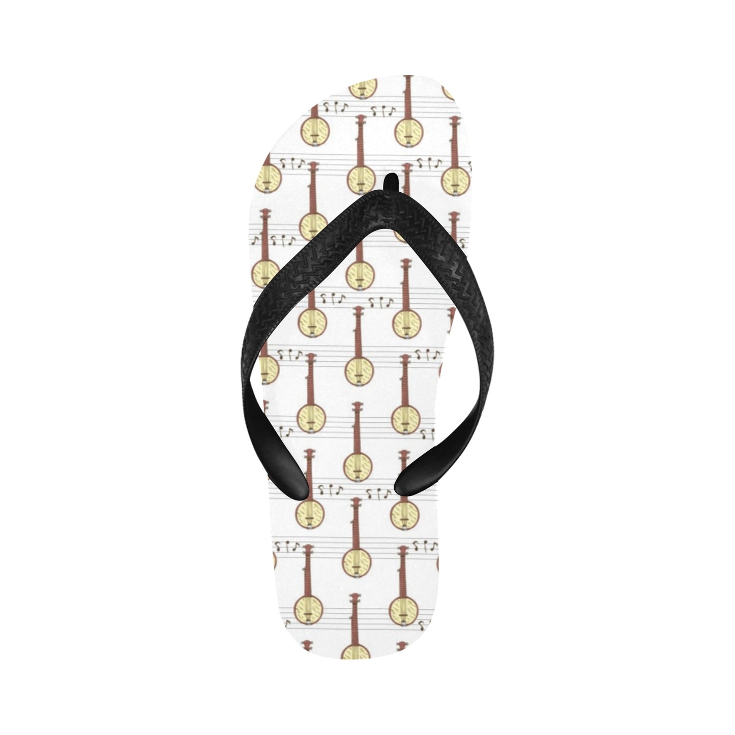 Banjo Print Design LKS402 Flip Flops