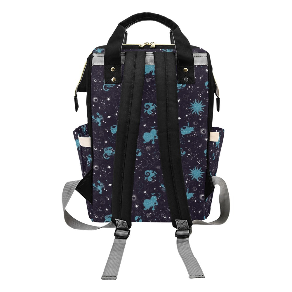 Zodiac Print Design LKS303 Diaper Bag Backpack