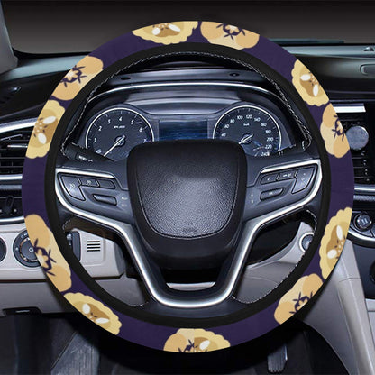 Sakura Print Design LKS303 Steering Wheel Cover with Elastic Edge