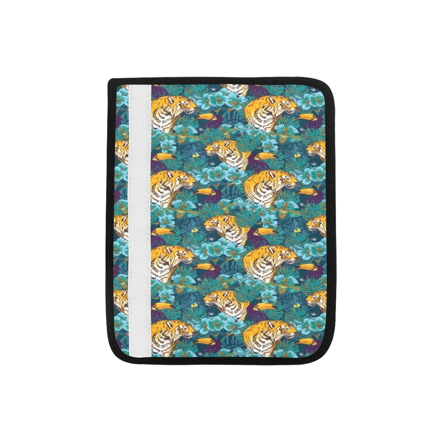 Tiger Tropical Print Design LKS301 Car Seat Belt Cover