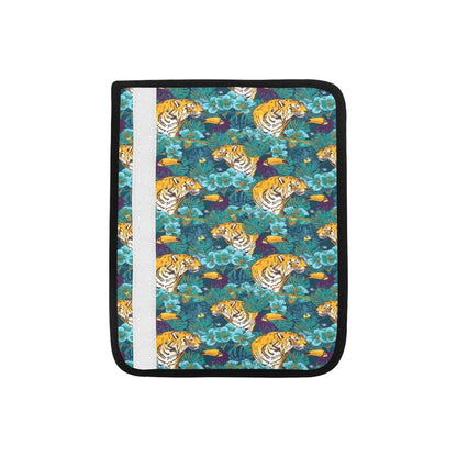 Tiger Tropical Print Design LKS301 Car Seat Belt Cover
