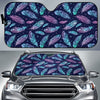 Feather Aztec Design Print Car Sun Shade For Windshield
