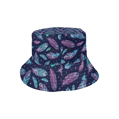 Feather Aztec Design Print Unisex Bucket Hat