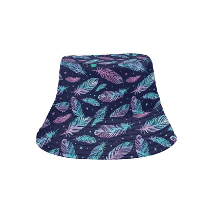 Feather Aztec Design Print Unisex Bucket Hat
