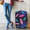 Feather Colorful Boho Design Print Luggage Cover Protector