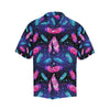 Feather Colorful Boho Design Print Men Aloha Hawaiian Shirt