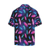 Feather Colorful Boho Design Print Men Aloha Hawaiian Shirt
