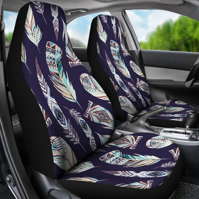Feather Vintage Boho Design Print Universal Fit Car Seat Covers