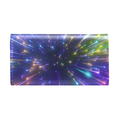 Celestial Rainbow Speed Light Women's Trifold Wallet