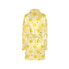 Honey Bee Honeycomb Print Design LKS3010 Women's Fleece Robe