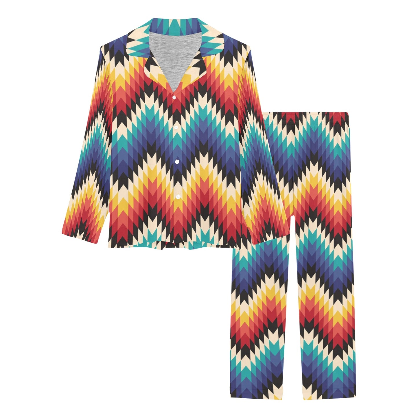 Tribal Aztec Women's Long Pajama Set