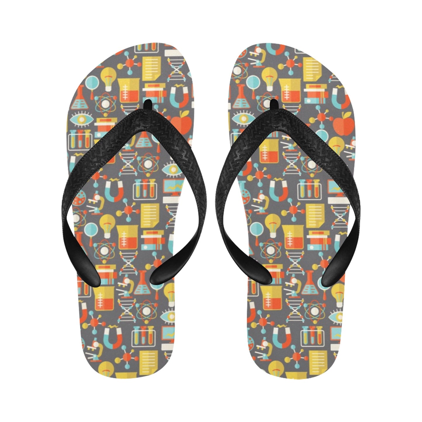 Science Print Design LKS302 Flip Flops