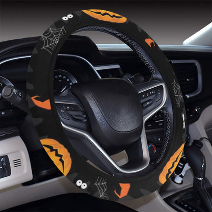 Halloween Print Design LKS405 Steering Wheel Cover with Elastic Edge