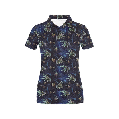 Tarantula Print Design LKS401 Women's Polo Shirt