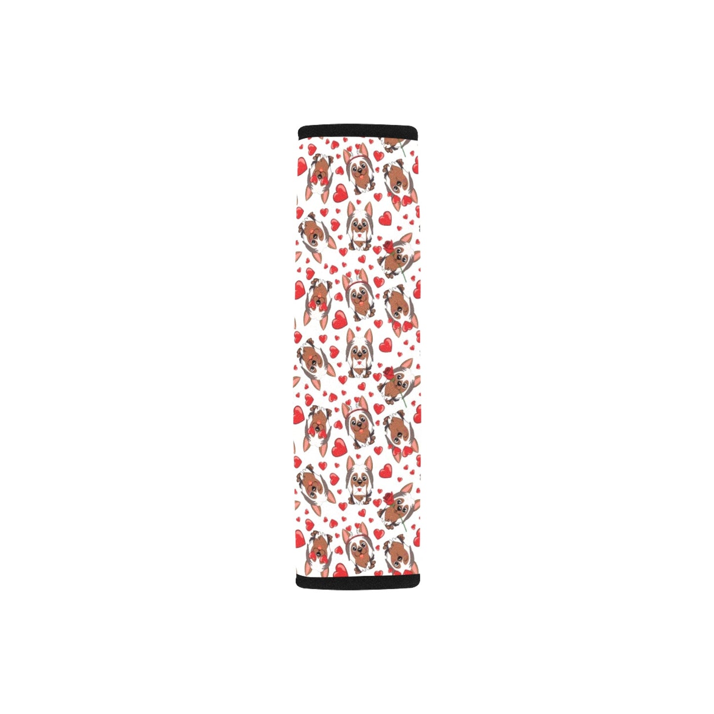 Silky Terriers Heart Print Design LKS302 Car Seat Belt Cover