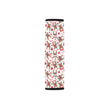 Silky Terriers Heart Print Design LKS302 Car Seat Belt Cover