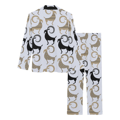 Goat Pattern Print Design 03 Women's Long Pajama Set