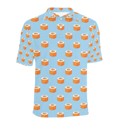 Salmon Sushi Print Design LKS307 Men Polo Shirt
