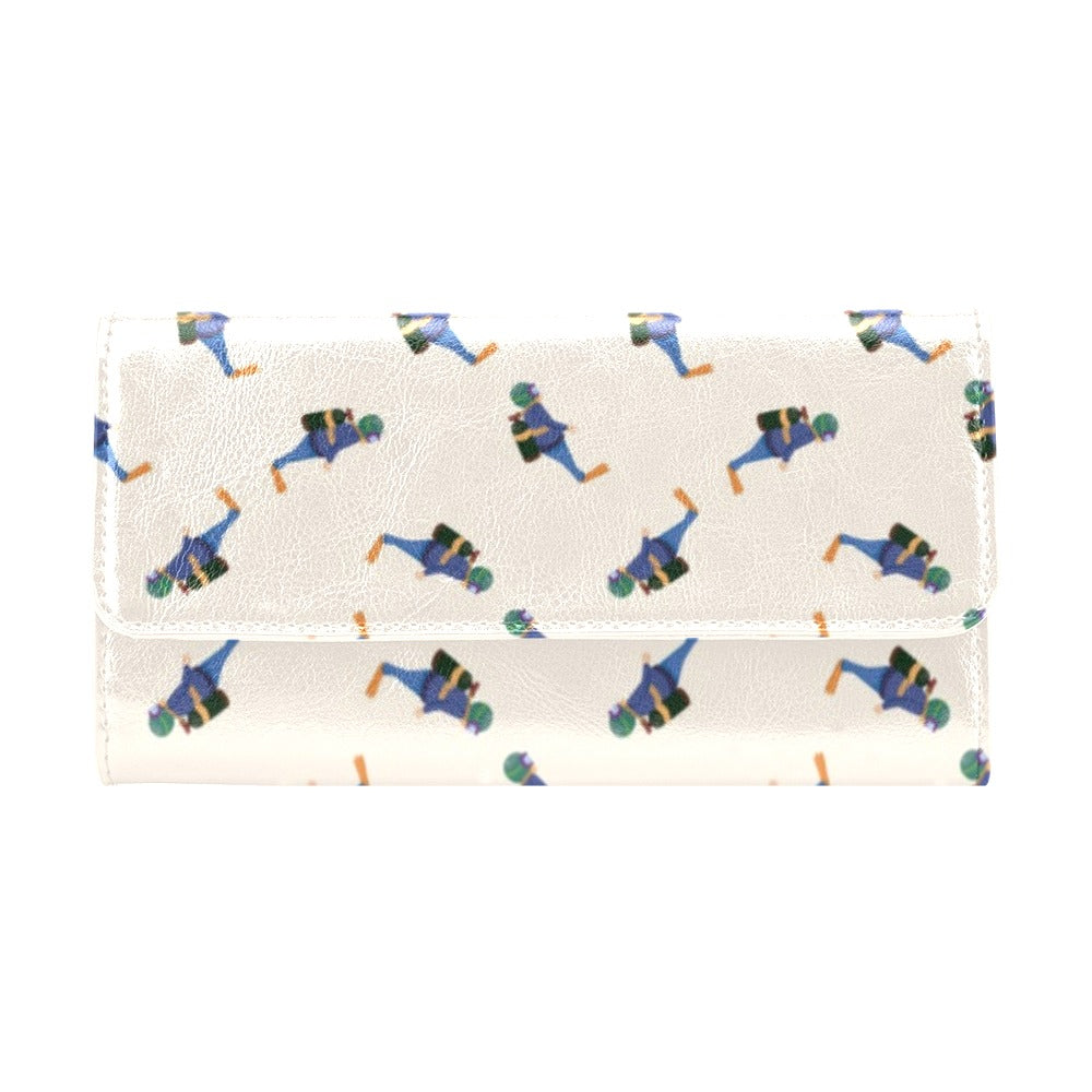 Scuba Driver Print Design LKS301 Women's Trifold Wallet