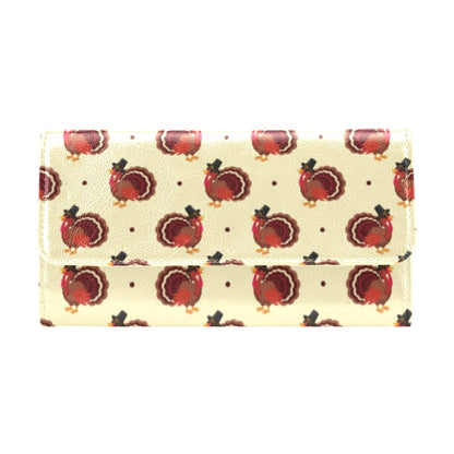 Thanksgiving Print Design LKS3010 Women's Trifold Wallet