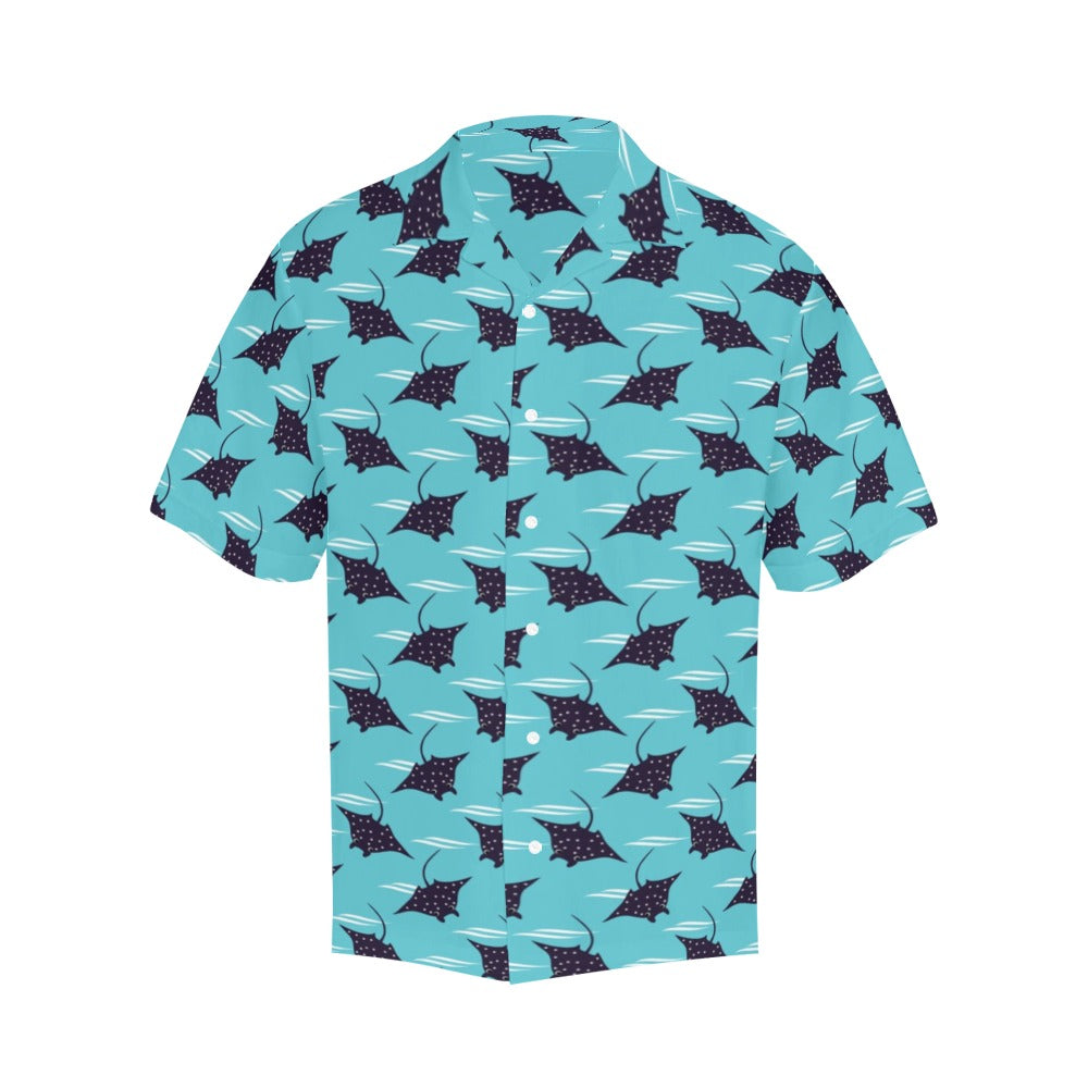 Manta Ray Print Design LKS403 Men's Men's Hawaiian Shirt
