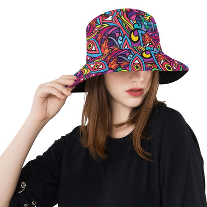 Trippy Print Design LKS302 Unisex Bucket Hat