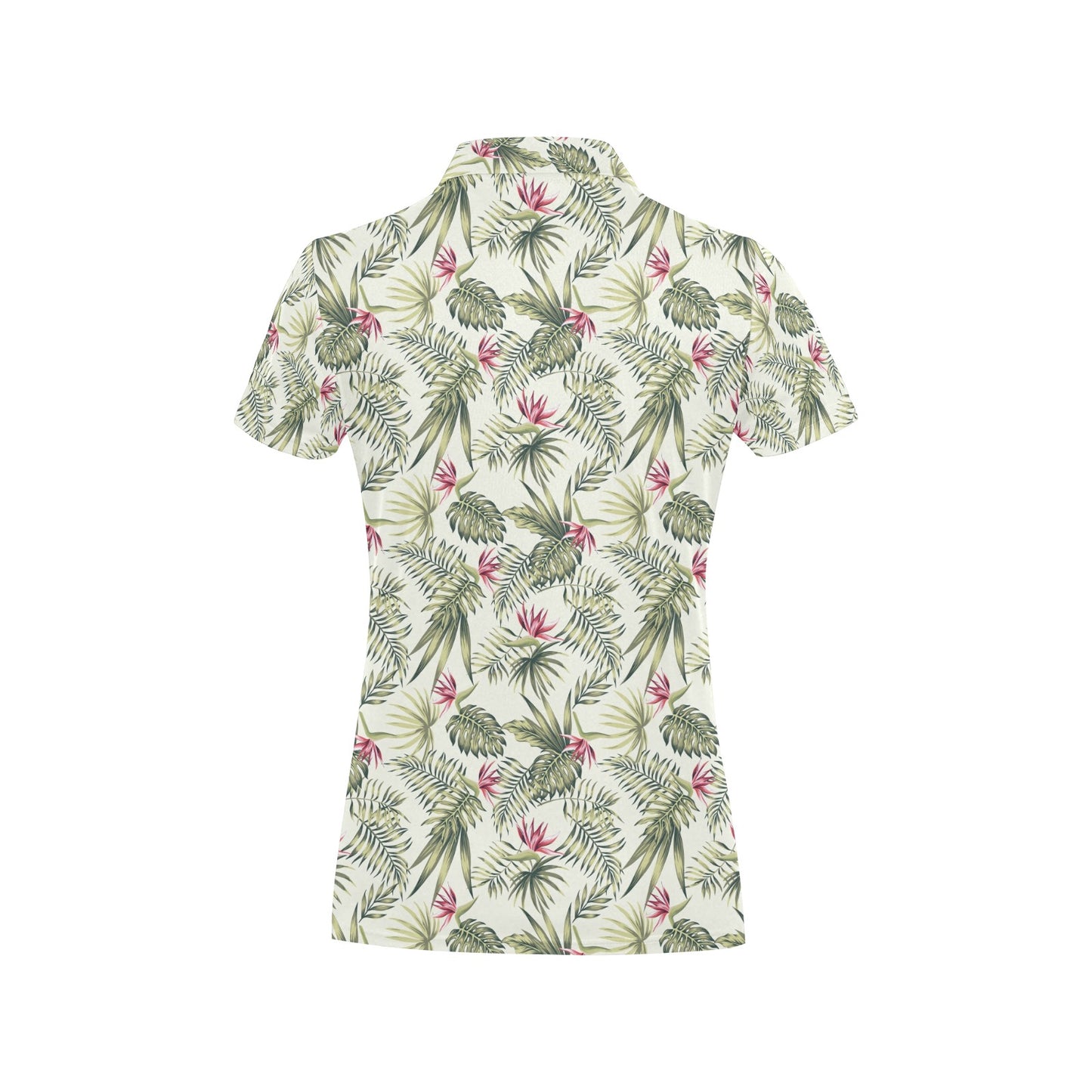 Bird Of Paradise Pattern Print Design 04 Women's Polo Shirt