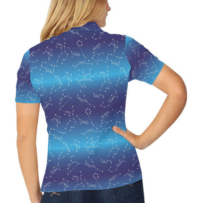Virgo Print Design LKS302 Women's Polo Shirt