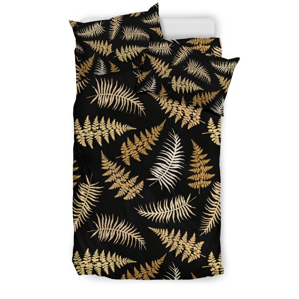 Fern Leave Bright Print Patter Duvet Cover Bedding Set