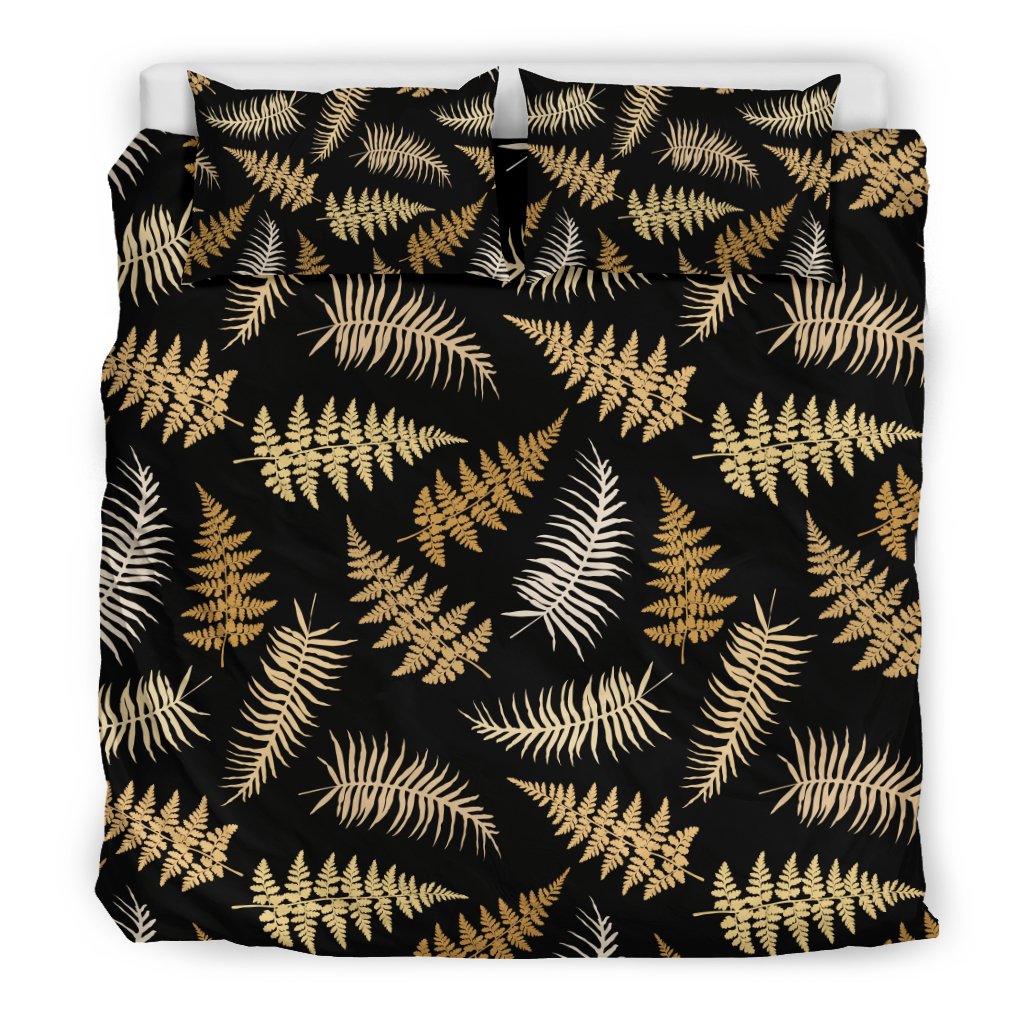 Fern Leave Bright Print Patter Duvet Cover Bedding Set