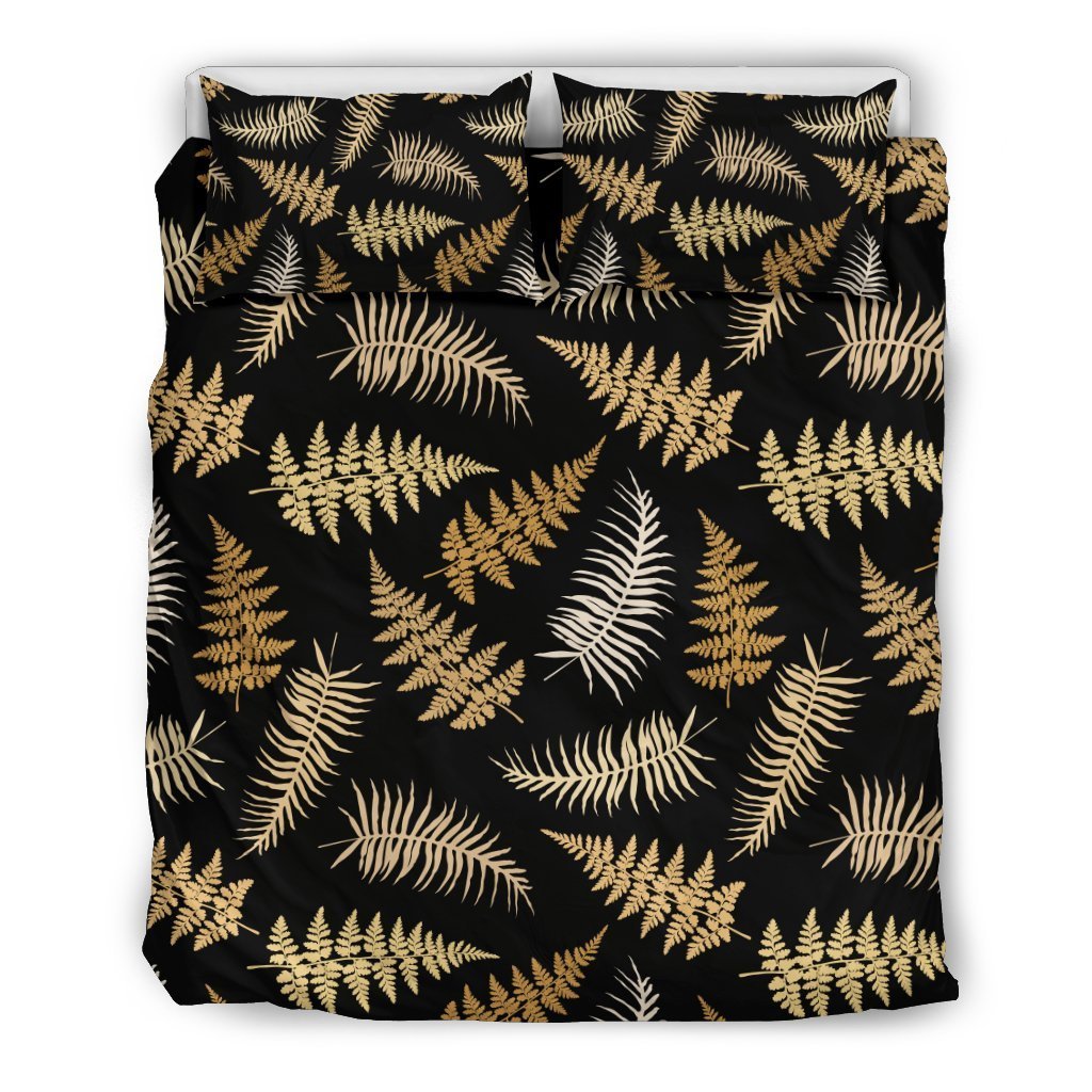 Fern Leave Bright Print Patter Duvet Cover Bedding Set