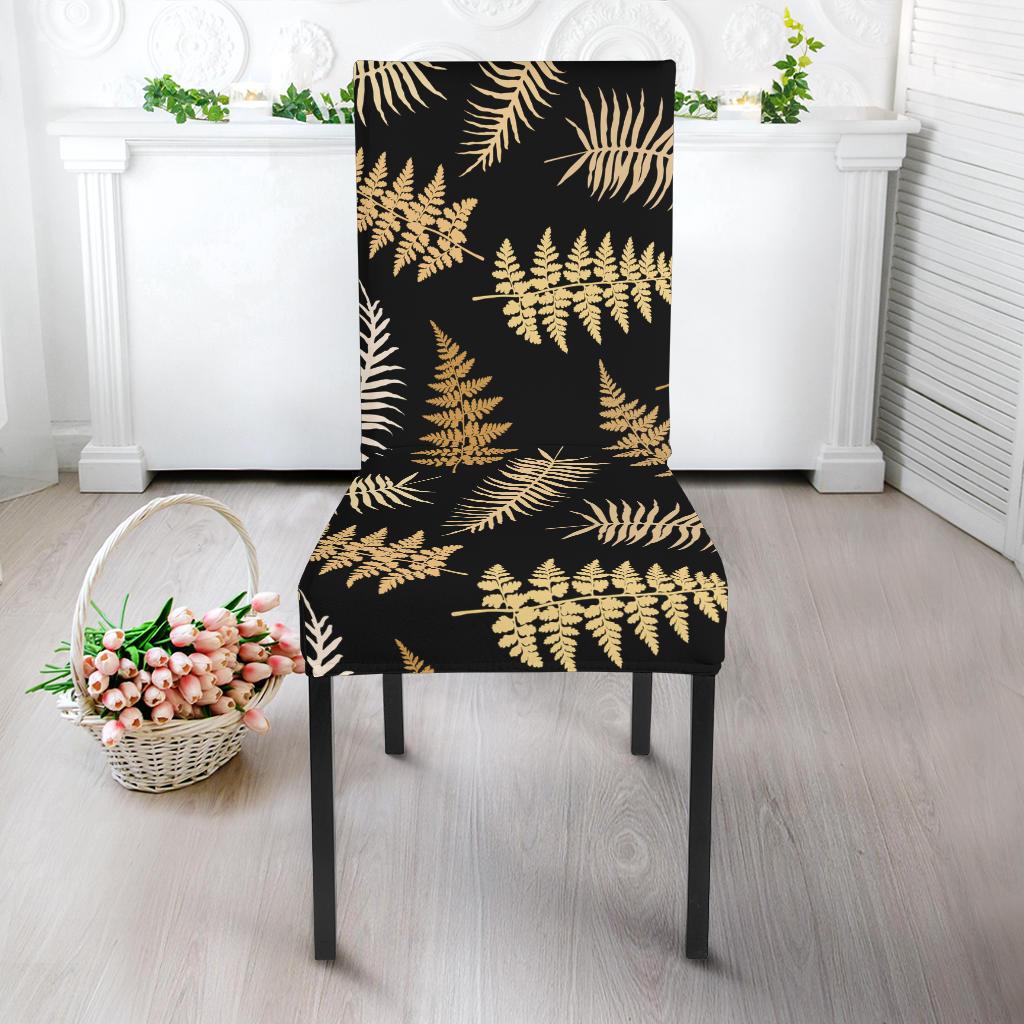 Fern Leave Bright Print Pattern Dinning Chair Slipper-JTAMIGO.COM
