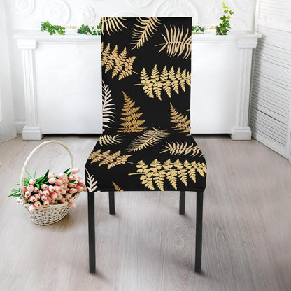 Fern Leave Bright Print Pattern Dinning Chair Slipper-JTAMIGO.COM