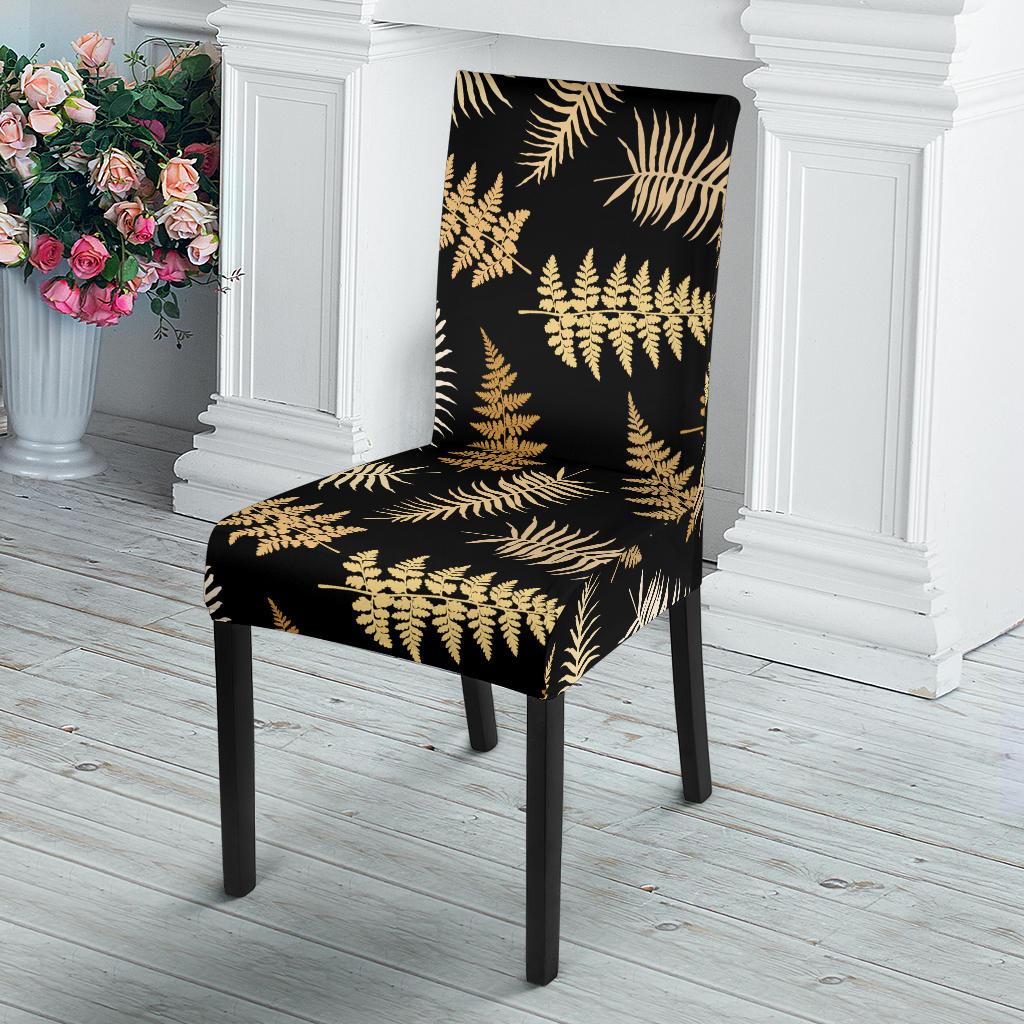 Fern Leave Bright Print Pattern Dinning Chair Slipper-JTAMIGO.COM